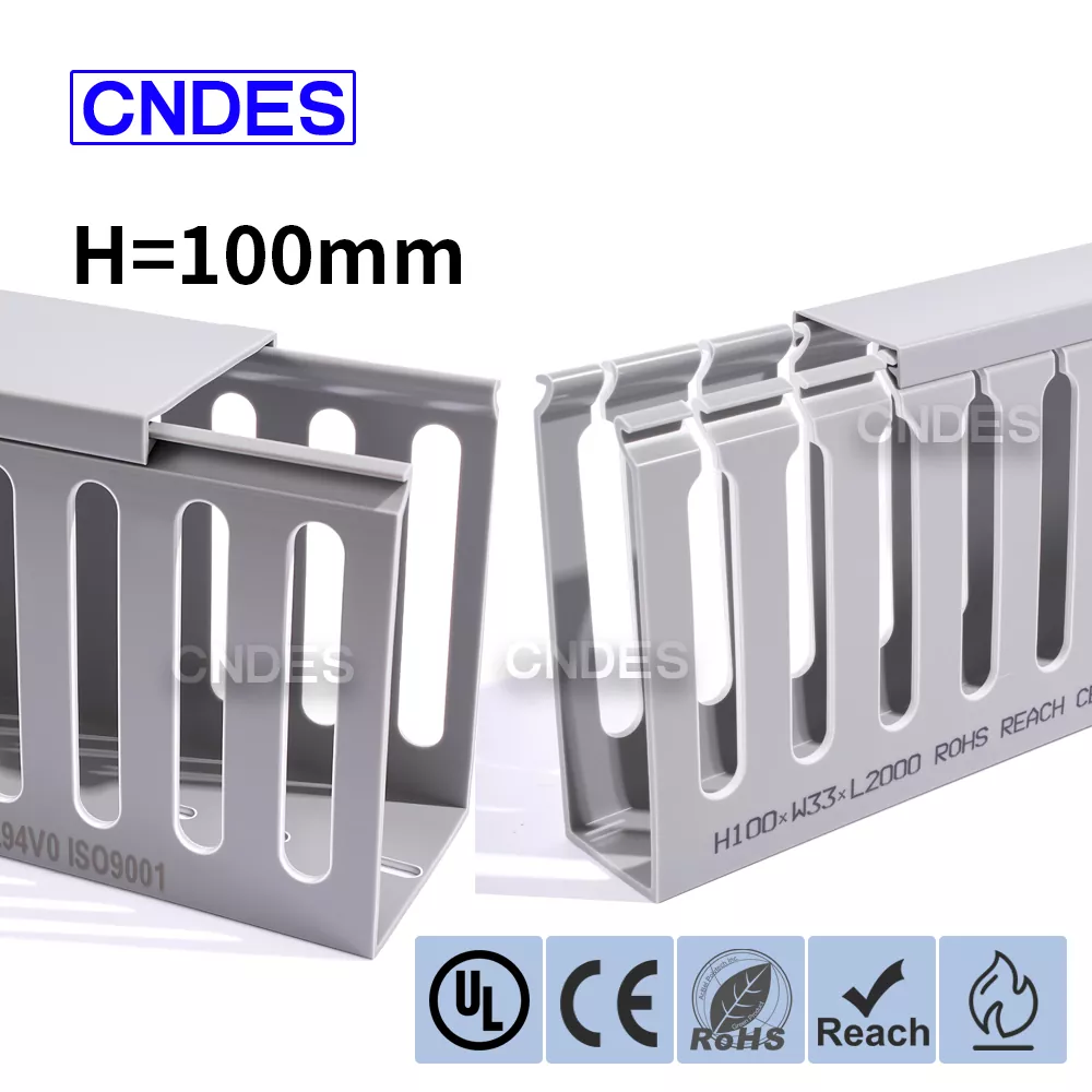 100 mm aukščio atviros angos PVC korpuso laidų kanalas