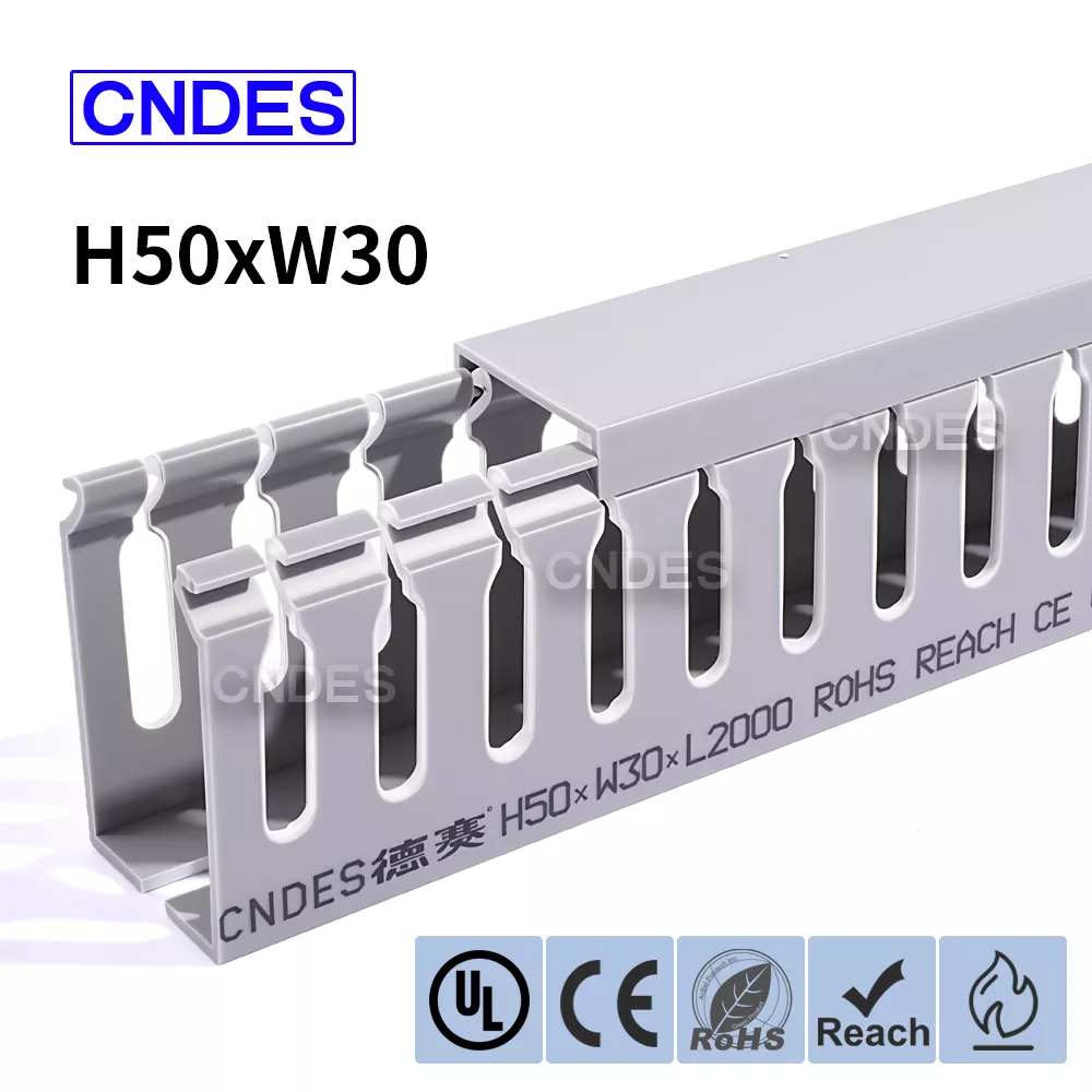 50 × 30 plyšinis PVC kabelio organizavimo kanalas