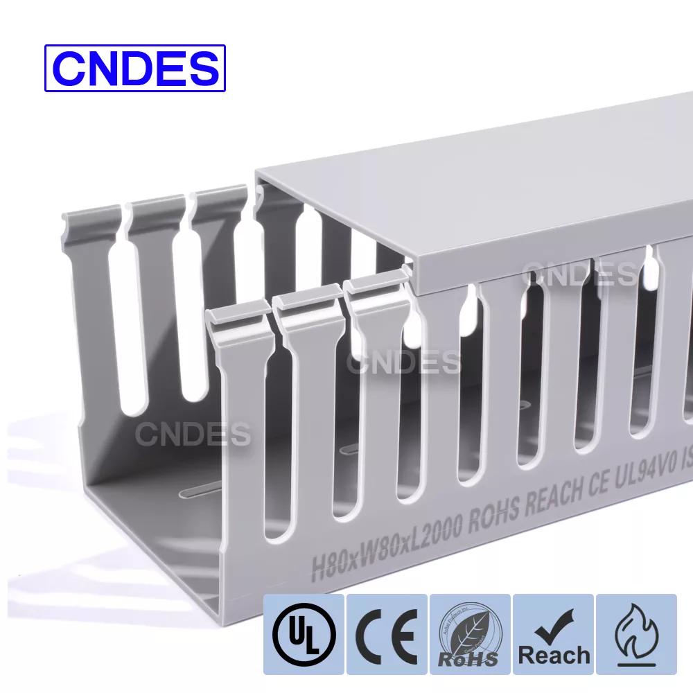 80 × 80 plyšinis PVC skirstomojo skydo laidų kanalas