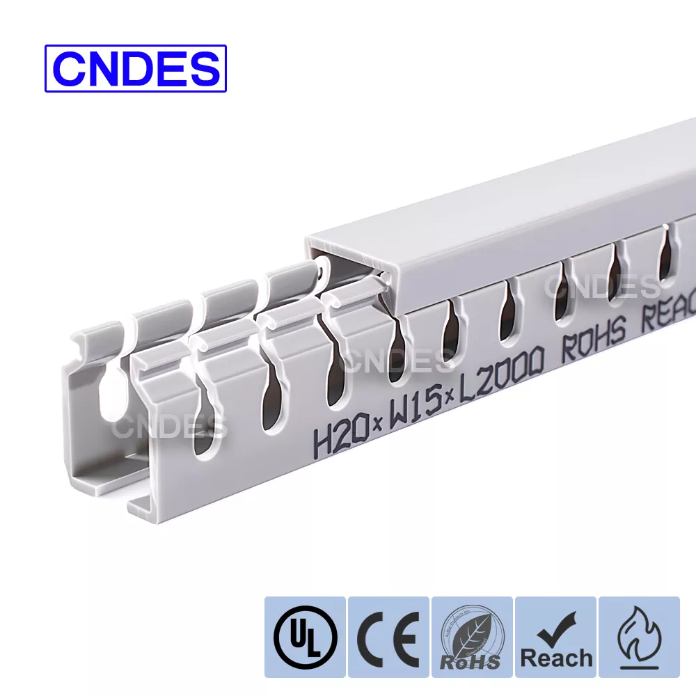 20 mm aukščio plyšinis PVC elektros laidų kanalas